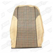 COVER-FRONT SEAT SQUAB-STONE BEIGE/BALMORAL