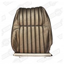COVER-FRONT SEAT SQUAB-BLACK LEATHER-MINI 40