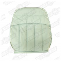 COVER-FRONT SEAT SQUAB-LEATHER SURF BLUE/WHITE PIPING '97 OP