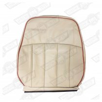COVER-FRONT SEAT SQUAB-CUMULUS GREY LEATHER/RED PIPING OPTIO
