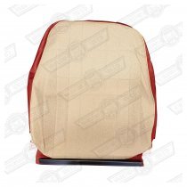 COVER-FRONT SEAT SQUAB-LSB/TARTAN RED/CHOPSICKS-'SEVEN' 2000