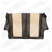 COVER-REAR SEAT SQUAB-STONE BEIGE/ BLACK MONACO COOPER