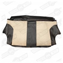 COVER-REAR SEAT SQUAB-BLACK/STONE MONACO-COOPER