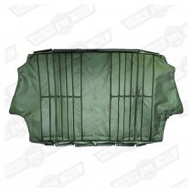 COVER-REAR SEAT SQUAB-GREEN/BLACK LEATHER-COOPER SE