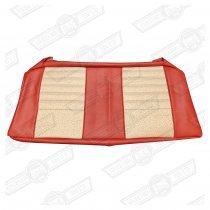 COVER-REAR SEAT CUSHION-CREAM/RED MONACO-'MONTE CARLO'
