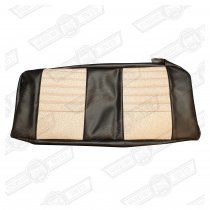 COVER-REAR SEAT CUSHION-STONE BEIGE/BLACK MONACO-COOPER