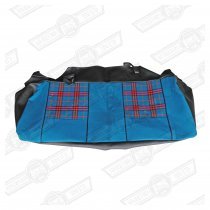 COVER-REAR SEAT CUSHION-BLUE TARTAN/BLUE PLAIN/BLACK- SIDEWALK