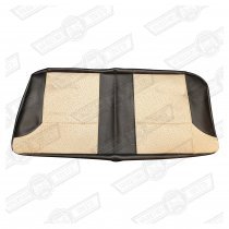 COVER-REAR SEAT CUSHION-BLACK/STONE MONACO-COOPER