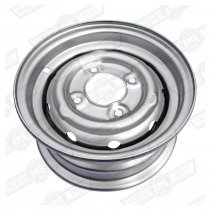 WHEEL-STEEL VENTILATED, 3.5''x10'' COOPER 'S' STD. SILVER