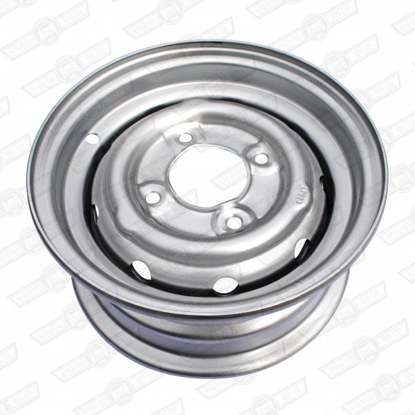 WHEEL-STEEL VENTILATED, 3.5''x10'' COOPER 'S' STD. SILVER