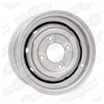 WHEEL-STEEL VENTILATED 4.5''x10'' COOPER 'S' OPTIONAL SILVER