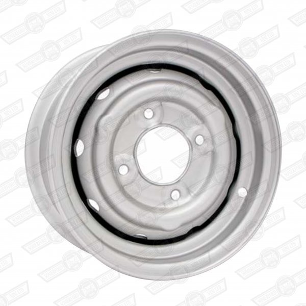 WHEEL-STEEL VENTILATED 4.5''x10'' COOPER 'S' OPTIONAL SILVER