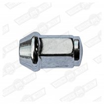 WHEEL NUT-CHROME, 60 DEG.BULGE TAPERED SEAT,12'' WHEELS ETC