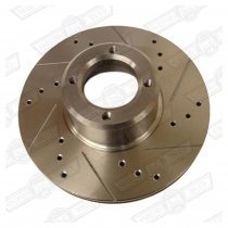 KAD BRAKE DISC 7.5'' VENTED CROSS DRILLED GROOVED PAIR