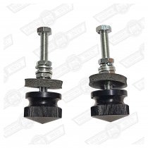GRILLE BUTTONS -PAIR BLACK