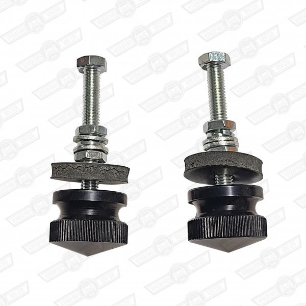 GRILLE BUTTONS -PAIR BLACK