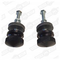 GRILLE BUTTONS -PAIR BLACK