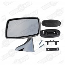 DOOR MIRROR-STAINLESS-LH BUDGET