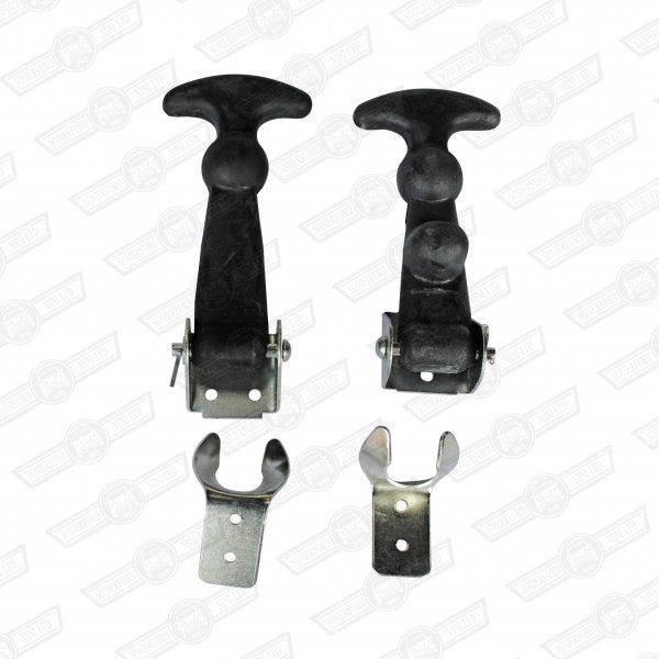 BONNET STRAP-RUBBER LARGE 4.5'' LONG PAIR