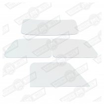 WINDOW KIT NO FR. SCREEN-'70 ON 4mm POLY CARB FIXED REAR 1/4