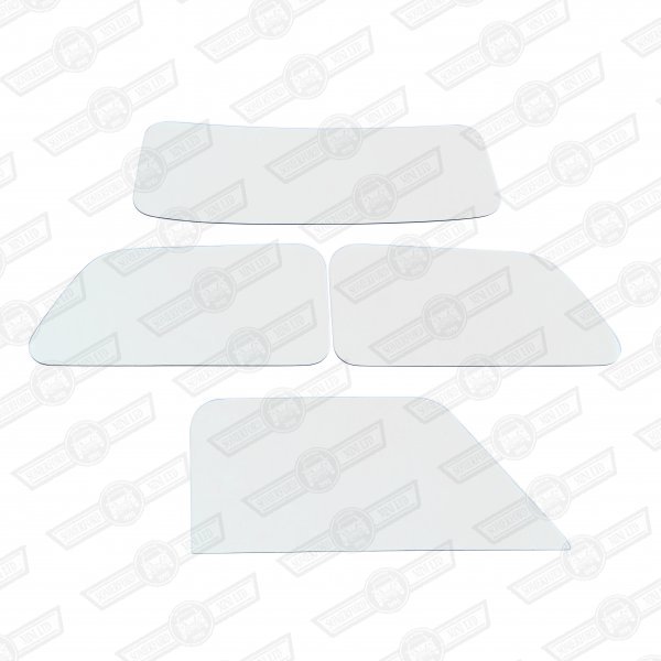 WINDOW KIT NO FR. SCREEN-'70 ON 4mm POLY CARB FIXED REAR 1/4