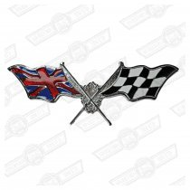 BADGE-'CROSSED FLAGS'