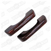 DOOR PULL-BURR WALNUT - PAIR