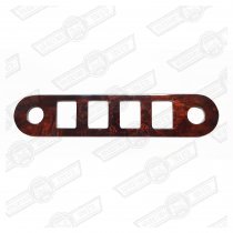 SWITCH PANEL- BURR WALNUT,4 SWITCH & 2 CABLE HOLES
