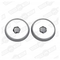 CHROMED PLASTIC FACE VENT BEZEL SET (2)