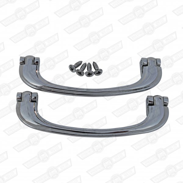 DOOR PULLS, CHROMED METAL, PAIR will not fit original holes
