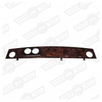 DASH-BURR WALNUT 2 CLOCK CHROME BEZELS LHD
