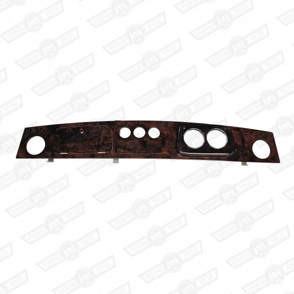 DASH-WALNUT 2 CLOCKS + 3 AUX. GAUGES CHROME BEZELS RHD