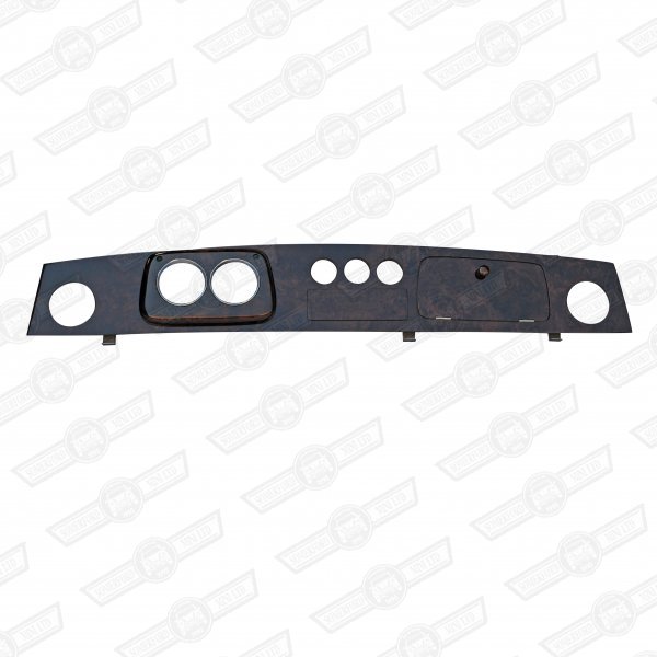 DASH-WALNUT 2 CLOCKS + 3 AUX. GAUGES CHROME BEZELS LHD