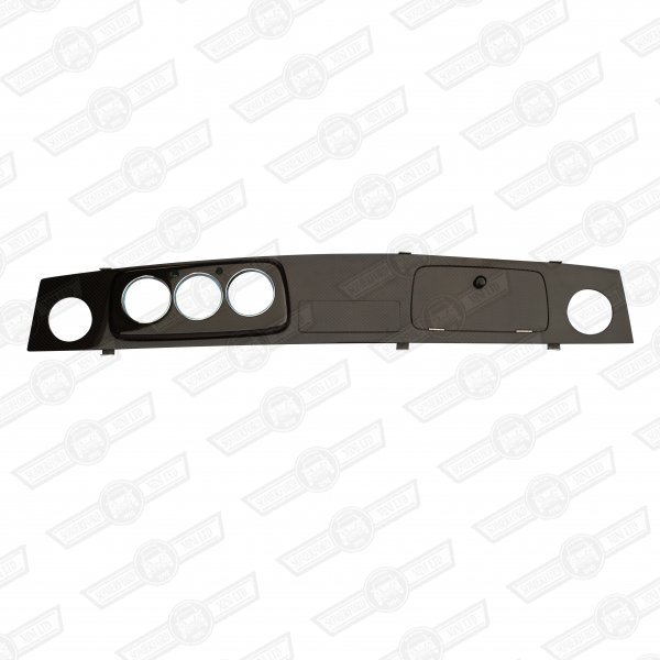 DASH- CARBON FIBRE 3 CLOCK CHROME BEZELS LHD