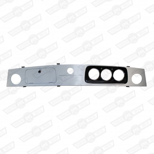 DASH- ALUMINIUM 3 CLOCK + 1 AUX. GAUGE CHROME BEZELS RHD