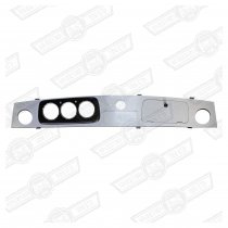 DASH- ALUMINIUM 3 CLOCK + 1 AUX. GAUGE CHROME BEZELS LHD