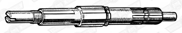 SHAFT-MAIN-(3rd MOTION)-A TYPE GEARS-850/997/998/107-'62-'64
