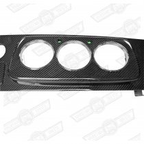 DASH- CARBON FIBRE 3 CLOCK + 3 AUX. GAUGES CHROME BEZELS RHD