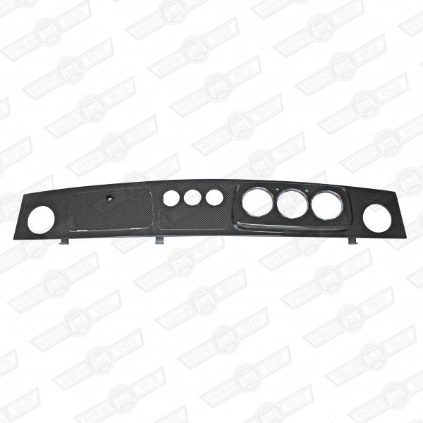 DASH- CARBON FIBRE 3 CLOCK + 3 AUX. GAUGES CHROME BEZELS RHD