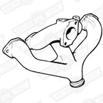 MANIFOLD-INLET & EXHAUST-HS4-CANADA & SWEEDEN-'75-'76