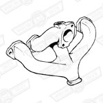 MANIFOLD-INLET & EXHAUST-HS4-MANUAL & AUTOMATIC '69-'74