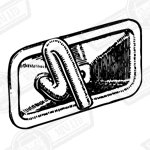 COVER-CONVEX-TAPPET CHEST-LH-WITH SWAN NECK PIPE-'59-'64