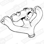 MANIFOLD-INLET & EXHAUST-MANUAL & AUTO '74-'92 canada'72-'75
