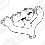 MANIFOLD-INLET & EXHAUST-MANUAL & AUTO '74-'92 canada'72-'75
