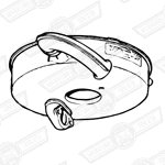 AIR FILTER ASSEMBLY-SINGLE HS4-'69-'80-850cc