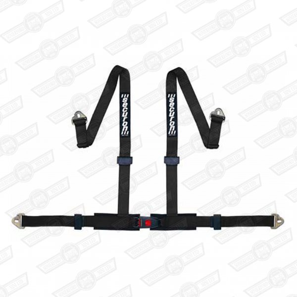 SECURON HARNESS QUICK RELEASE BUCKLE 4 PT. BOLT-IN BLACK