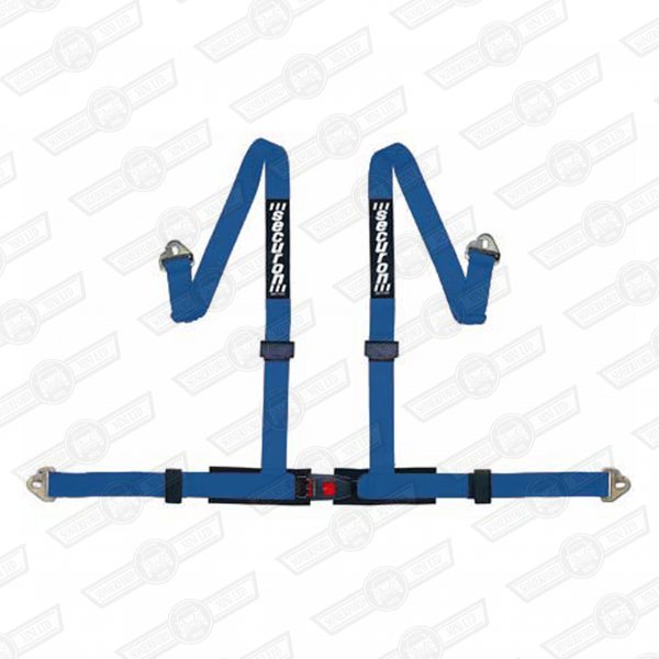 SECURON HARNESS QUICK RELEASE BUCKLE 4 PT. BOLT-IN BLUE