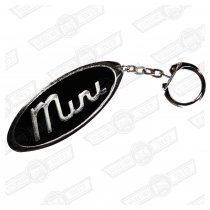 KEY FOB- ENAMELLED 'MINI' BLACK