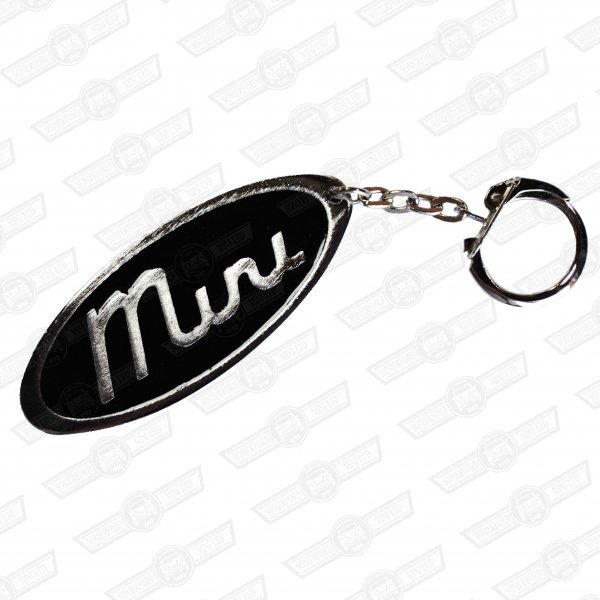 KEY FOB- ENAMELLED 'MINI' BLACK