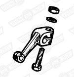 LEVER ASSY.-THROTTLE ROD-TWIN H4 CARBURETTERS